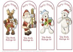 Childrens Christmas Book Marks