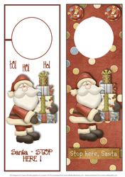 Santa Stop Here - Door Hangers