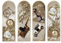 Male Vintage Bookmarks