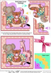 Welcome New Baby Girl - Shell Corner Stacker
