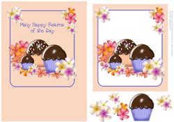 Choc Cupcakes and Flowers
