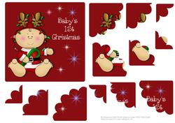 Baby's 1st Christmas - Boy - Shell Stacker