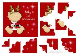 Baby's 1st Christmas - Girl - Shell Stacker