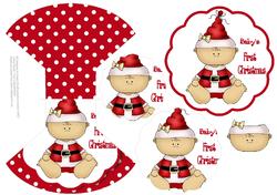 First Christmas - Wobble Card