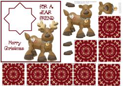 For a Dear Friend - Tea Bag Tiles and Decoupage