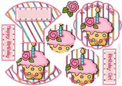 A Birthday Wish - Wobble Card + Pyramid