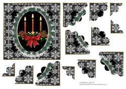 Holly & Ivy - Black - Shell Corner Stacker