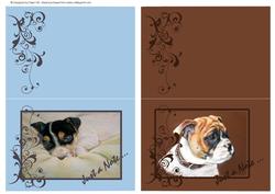 Jack Russell & Bull Dog Notelets