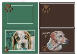 Foxhound + Labrador - Dog Notelets 2