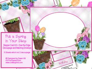 Put a Spring in Your Step - Stepper + Decoupage Kit
