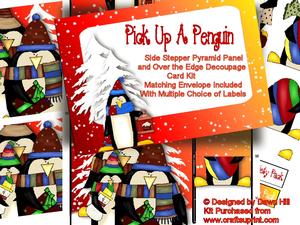 Pick Up a Penguin - Stepper Decoupage Pyramid Kit