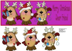 Merry Christmas Deer Friend - Dl + Decoupage