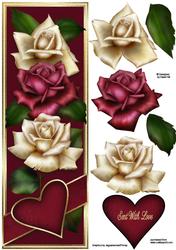 Sent with Love - Dl Roses + Decoupage
