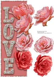Love Roses - Dl + Decoupage