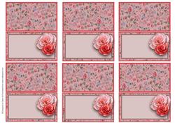 Pink Peach Rose Place Settings