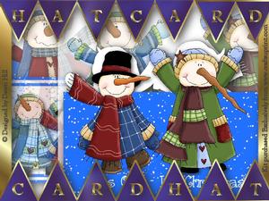 Hat Card Kit - Hats on It's Christmas