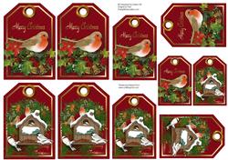 Christmas Robin Gift Tags