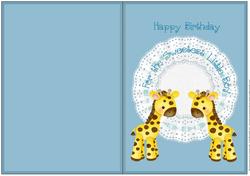 Sweetest Little Boy - Happy Birthday Insert
