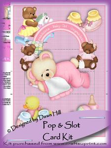 Pop & Slot - Baby Girl - Card Kit