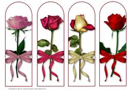Single Rose Bookmarks