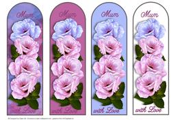 Mum Peonie Bookmarks