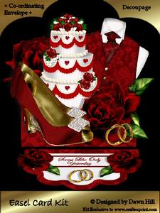 Easel Card Kit - Seems Like Only Yesterday - Ruby