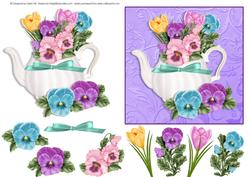 Teapot Full of Pansies