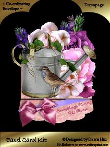 Easel Card Kit - Everythings Coming Up Roses