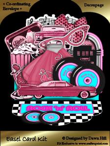 Easel Card Kit - Rock N Roll