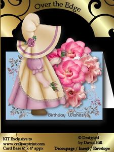 Over the Edge Kit - Girl in a Sunhat Lilac & Rose