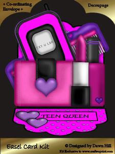 Easel Card Kit - Teen Queen