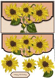 Sunflower Envelope Card