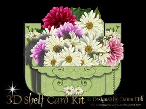 3D Shelf Card Kit - Daisies & Dahlias