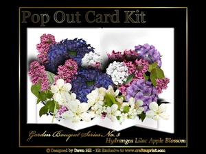 Popout Kit - Garden Bouquet Hydrangea Lilac Apple Blossom