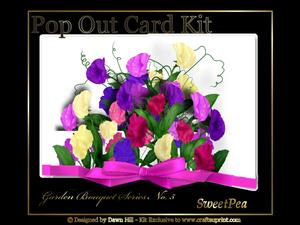 Popout Kit - Garden Bouquet Sweetpeas