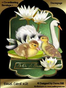 Easel Card Kit - Go On, a Swan!