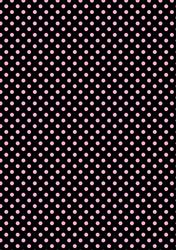 Black Pink Polka Dot Background Paper