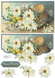 Daisy Basket - Envelope Card