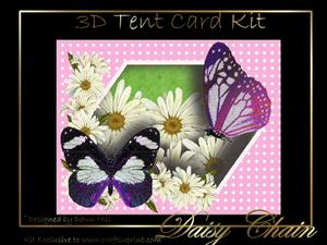 Daisy Chain - 3D Tent Card Kit