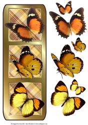Tri Panel - the Butterfly Collector