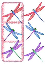 Tri - Lace Panel - Dragonflies