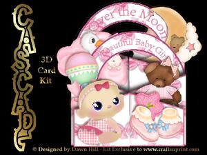 Over the Moon - Girl - Cascade Card Kit