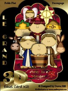 Childrens Nativity - 3D Le Grand Easel Kit