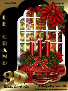 Put a Candle in the Windlow - 3D Le Grand Easel Kit