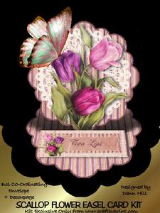 Two Lips - Scallop Flower Easel Kit