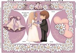 I Do, I Do, I Do - Tri Fold Oval Quick Card