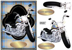Motorbiking - Blue Brown Tartan