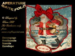 Aperture Gatefold Card Kit - Santa's Sack