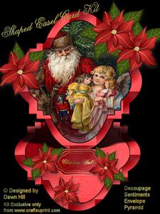 Shaped Easel Kit - Christmas Wishes (vintage)