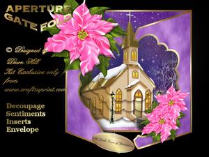 Aperture Gatefold Card Kit - Oh Little Town of Bethlehem